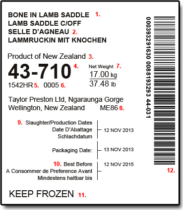 taylor preston label